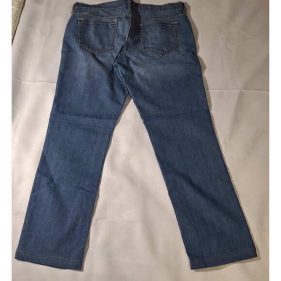 Womens Old Navy The Diva Low-Rise Bootcut Denim Blue Jeans Dark Wash Stretch 10 - Picture 10 of 13